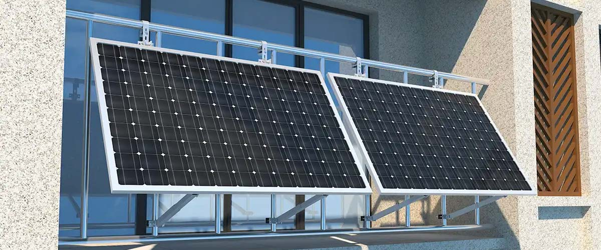 陽(yáng)臺(tái)太陽(yáng)能電池板支架系統(tǒng)場(chǎng)景圖