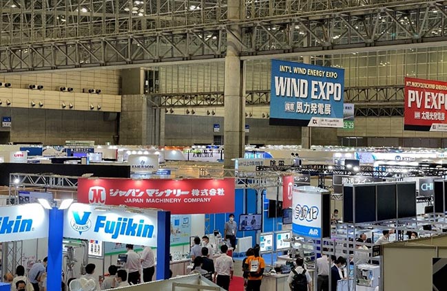 日本PV-EXPO太陽(yáng)能發(fā)電展現(xiàn)場(chǎng)