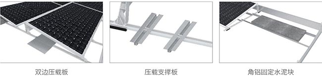 全擋風(fēng)太陽能壓載系統(tǒng)-三種壓載方式